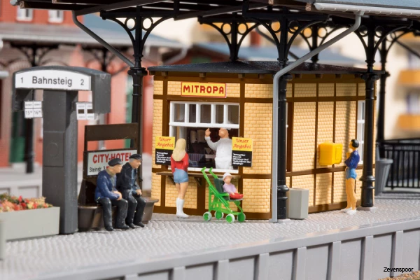 11452 Auhagen Bahnhofsausstattung 2 11452 Auhagen Bahnhofsausstattung - Afbeelding 2