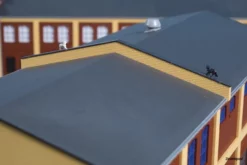 80419 Auhagen HO Brandschutzmauern Gelb