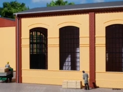 80604 Auhagen HO Wände 2326B Gelb, Industriefenster E