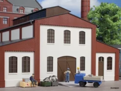 80718 Auhagen HO Wände 2391E Geputzt, Industriefenster L