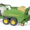 2032 Bruder John Deere Rundballen-Presswickelkombi.