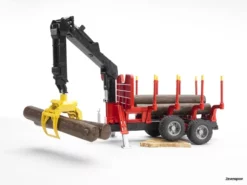 2252 Bruder Rückanhänger Mit Ladekran+ Holzgreifer 5 2252 Bruder Rückanhänger Mit Ladekran+ Holzgreifer -Modelfiguren Verkoop 2024 BR2252 2