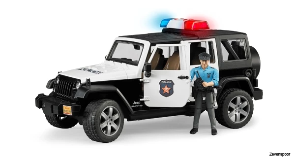 2526 Bruder Jeep Wrangler UR Polizei+L&S+Polizist 2 2526 Bruder Jeep Wrangler UR Polizei+L&S+Polizist - Afbeelding 2