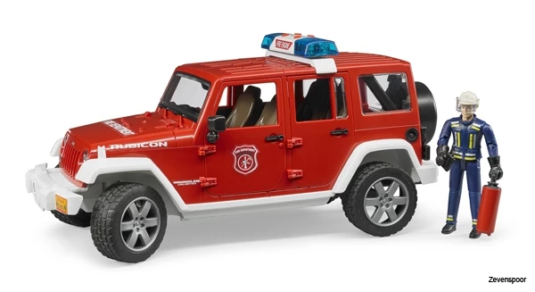 2528 Bruder Jeep Wrangler Unlimited Rub. Feuerwehr 1 2528 Bruder Jeep Wrangler Unlimited Rub. Feuerwehr