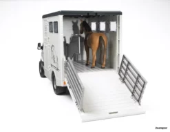 2533 Bruder MB Sprinter Tiertransporter Inklusive Pferd