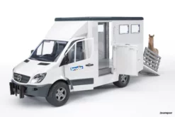 2533 Bruder MB Sprinter Tiertransporter Inklusive Pferd 6 2533 Bruder MB Sprinter Tiertransporter Inklusive Pferd -Modelfiguren Verkoop 2024 BR2533 2