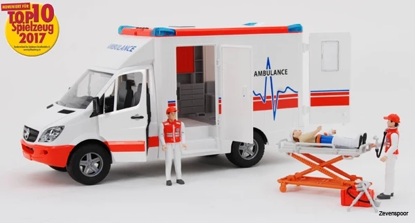 2536 Bruder MB Sprinter Ambulanz Mit Fahrer 2 2536 Bruder MB Sprinter Ambulanz Mit Fahrer - Afbeelding 2