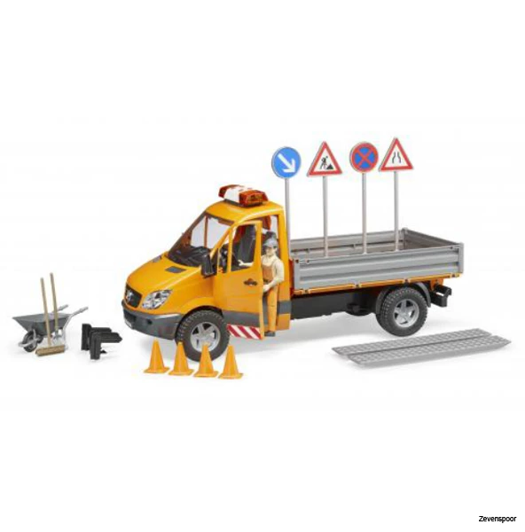 2537 Bruder MB Sprinter Wegenbouw Met Licht En Geluid 1:16 2 2537 Bruder MB Sprinter Wegenbouw Met Licht En Geluid 1:16 - Afbeelding 2