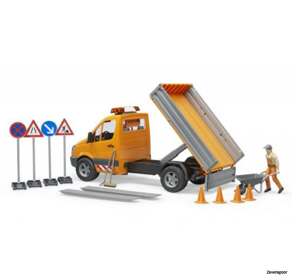 2537 Bruder MB Sprinter Wegenbouw Met Licht En Geluid 1:16 4 2537 Bruder MB Sprinter Wegenbouw Met Licht En Geluid 1:16 - Afbeelding 4