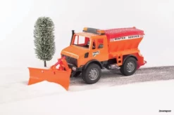 2572 Bruder Unimog Winterdienst Mit Räumschild