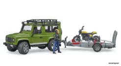 2589 Bruder Land Rover Defender Mit Anhänger
