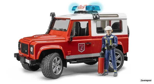 2596 Bruder Land Rover Station Wagon Feuerwehr+L&S 1 2596 Bruder Land Rover Station Wagon Feuerwehr+L&S
