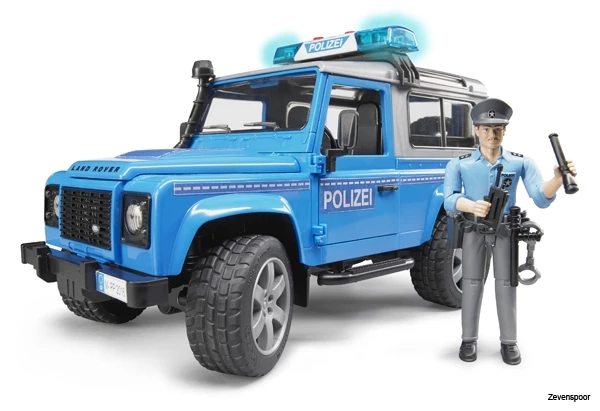 2597 Bruder Land Rover Station Wagon Polizei+L&S 2 2597 Bruder Land Rover Station Wagon Polizei+L&S - Afbeelding 2
