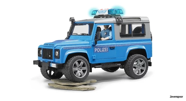 2597 Bruder Land Rover Station Wagon Polizei+L&S 3 2597 Bruder Land Rover Station Wagon Polizei+L&S - Afbeelding 3
