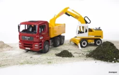 2751 Bruder MAN TGA Kipper+Liebherr Schaufelbagger 5 2751 Bruder MAN TGA Kipper+Liebherr Schaufelbagger -Modelfiguren Verkoop 2024 BR2751 2