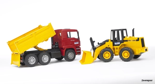 2752 Bruder MAN TGA Kipplastw. U. Gelenkradl. FR130 1 2752 Bruder MAN TGA Kipplastw. U. Gelenkradl. FR130