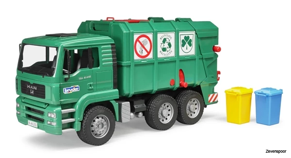 2753 Bruder MAN TGA Müll-LKW Grün 1 2753 Bruder MAN TGA Müll-LKW Grün