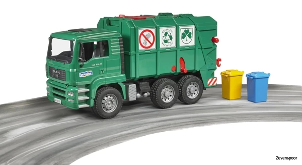 2753 Bruder MAN TGA Müll-LKW Grün 7 2753 Bruder MAN TGA Müll-LKW Grün - Afbeelding 7