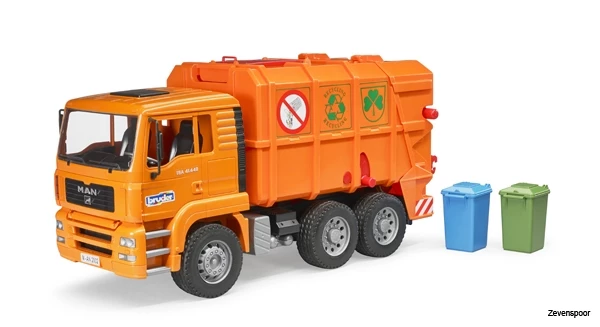2760 Bruder MAN TGA Müll-LKW Orange 1 2760 Bruder MAN TGA Müll-LKW Orange