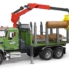 2824 Bruder MACK Granite Holztransport LKW+Ladekran