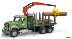 2824 Bruder MACK Granite Holztransport LKW+Ladekran