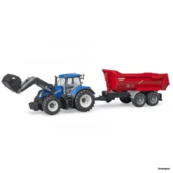 3121 Bruder New Holland T7.315 Mit Frontlader -Modelfiguren Verkoop 2024 BR3121 2
