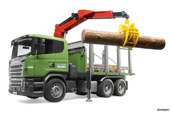 3524 Bruder SCANIA R-Serie Holztransport LKW,Ladekr. 2 3524 Bruder SCANIA R-Serie Holztransport LKW,Ladekr. - Afbeelding 2