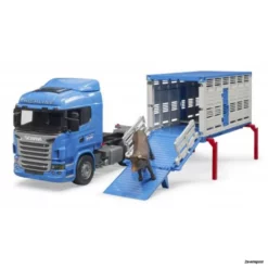 3549 Bruder Scania R-Serie Tiertransporter-LKW+Rind 5 3549 Bruder Scania R-Serie Tiertransporter-LKW+Rind -Modelfiguren Verkoop 2024 BR3549 2