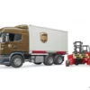3581 Bruder Scania R-Serie UPS Logistik-LKW M. Stap