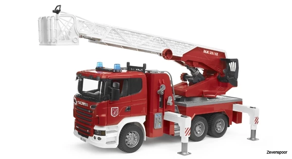 3590 Bruder Scania R-Serie Feuerwehr+Drehl.+L&S 2 3590 Bruder Scania R-Serie Feuerwehr+Drehl.+L&S - Afbeelding 2