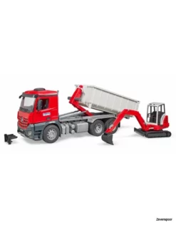 3624 Bruder MB Arocs LKW Mit Abrollcontainer