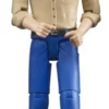 60006 Bruder Bworld Mann, Heller Hauttyp, Blaue Hose