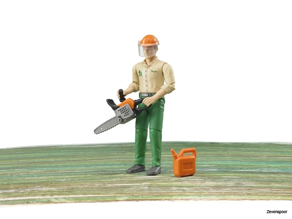 60030 Bruder Bworld Forstarbeiter Mit Zubehör 2 60030 Bruder Bworld Forstarbeiter Mit Zubehör - Afbeelding 2