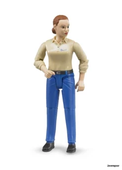 60408 Bruder Bworld Frau, Heller Hauttyp, Blaue Hose