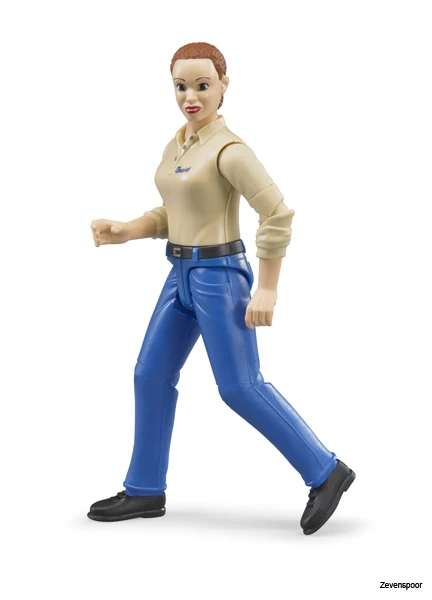 60408 Bruder Bworld Frau, Heller Hauttyp, Blaue Hose 2 60408 Bruder Bworld Frau, Heller Hauttyp, Blaue Hose - Afbeelding 2