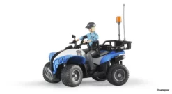 63010 Bruder Polizei Quad Mit Polizist Und Ausst.