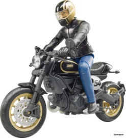 63050 Bruder Scrambler Ducati Cafe Racer Mit Fahrer