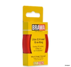 3102 Brawa Litze 0,14 Mm², 10 M Ring, Rot