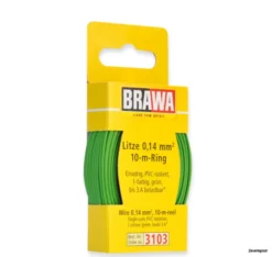 3103 Brawa Litze 0,14 Mm², 10 M Ring, Grün