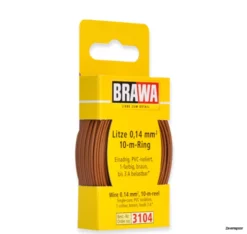 3104 Brawa Litze 0,14 Mm², 10 M Ring, Braun