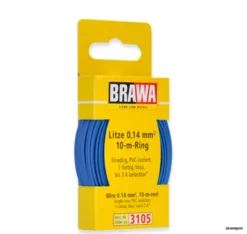 3105 Brawa Litze 0,14 Mm², 10 M Ring, Blau