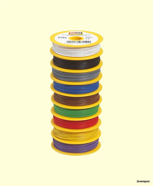 3157 Brawa Schaltlitze 0,14 Mm², 25 M Spule, Grau 1 3157 Brawa Schaltlitze 0,14 Mm², 25 M Spule, Grau