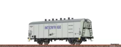 50517 Brawa H0 Kühlwagen UIC St 1 DB, Epoche III, INTERFRIGO