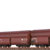 50877 Brawa H0 Set (3er) Offener Güterwagen Fals DB AG, Epoche IV