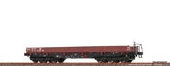 67039 Brawa N Drehgestellflachwagen RRym 60-21 DR, Epoche III