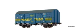 67822 Brawa N Gedeckter Güterwagen Gbs 253 DB, Epoche IV, Peugeot
