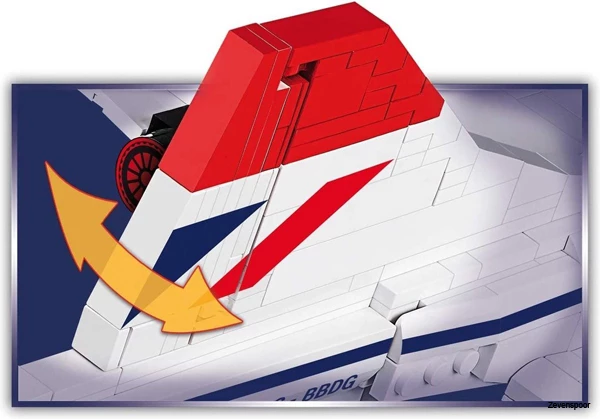 1917 Cobi Bouw Sets Concorde G-bbdg Abs 455-delig 4 1917 Cobi Bouw Sets Concorde G-bbdg Abs 455-delig - Afbeelding 4