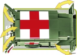 2257 Cobi 1942 Ambulance WC 54 -Modelfiguren Verkoop 2024 CO2257 3
