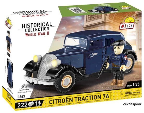 2263 Cobi Bouw Sets 1934 Citroën Traction 7A 3 2263 Cobi Bouw Sets 1934 Citroën Traction 7A - Afbeelding 3