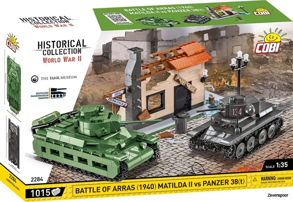 2284 Cobi Bouw Sets Historical Collection World War II 2284 38 (T) & Matilda 2284 2 2284 Cobi Bouw Sets Historical Collection World War II 2284 38 (T) & Matilda 2284 - Afbeelding 2